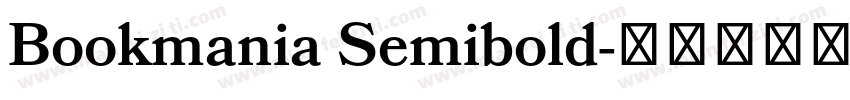 Bookmania Semibold字体转换